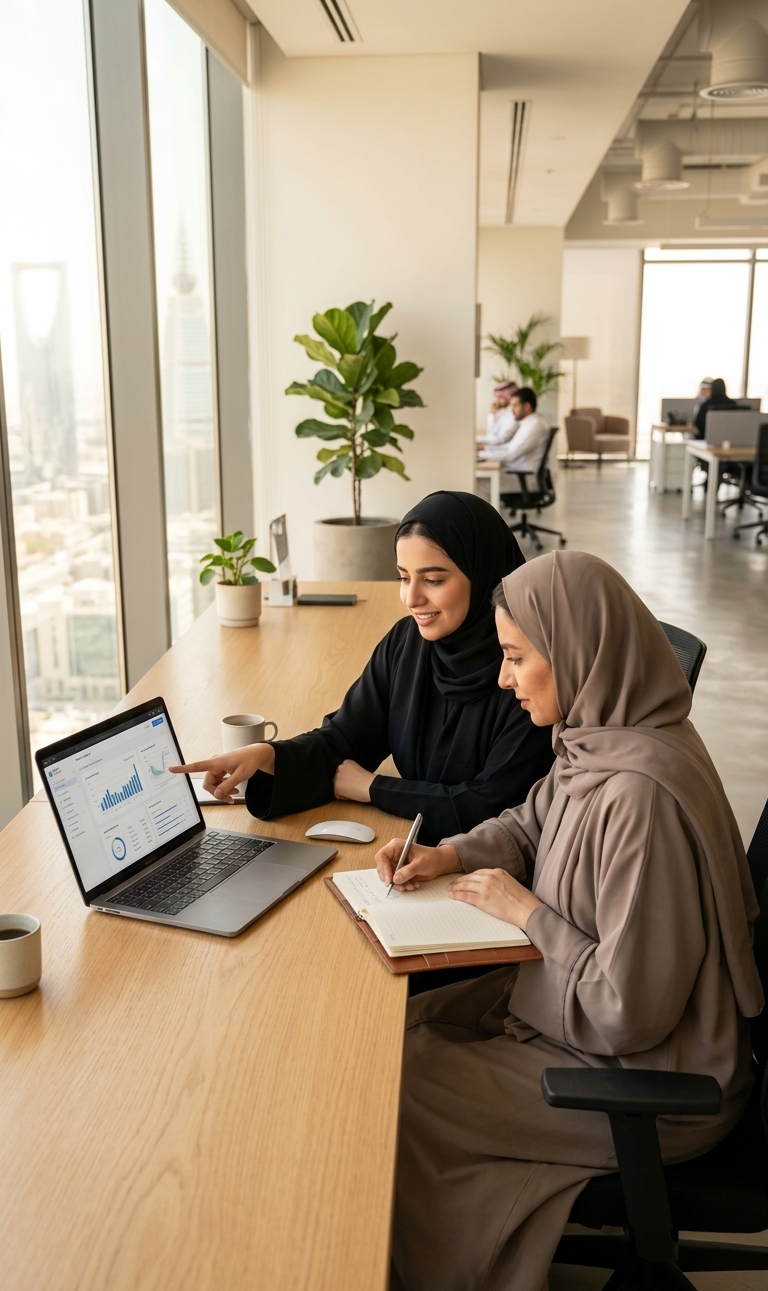 فريق متجر إلكتروني يستخدم صيت